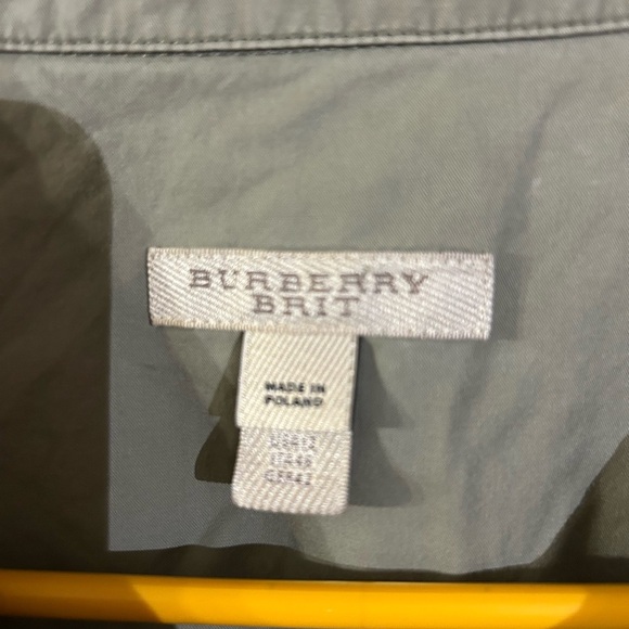 Burberry Olive Button-Up Shirt - Picture 4 of 7
